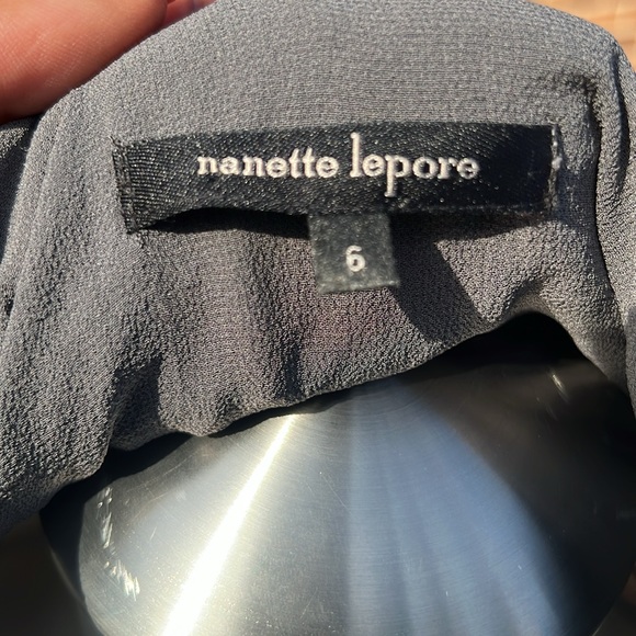 Nanette Lepore grey and teal  dress size 6, - Picture 11 of 12